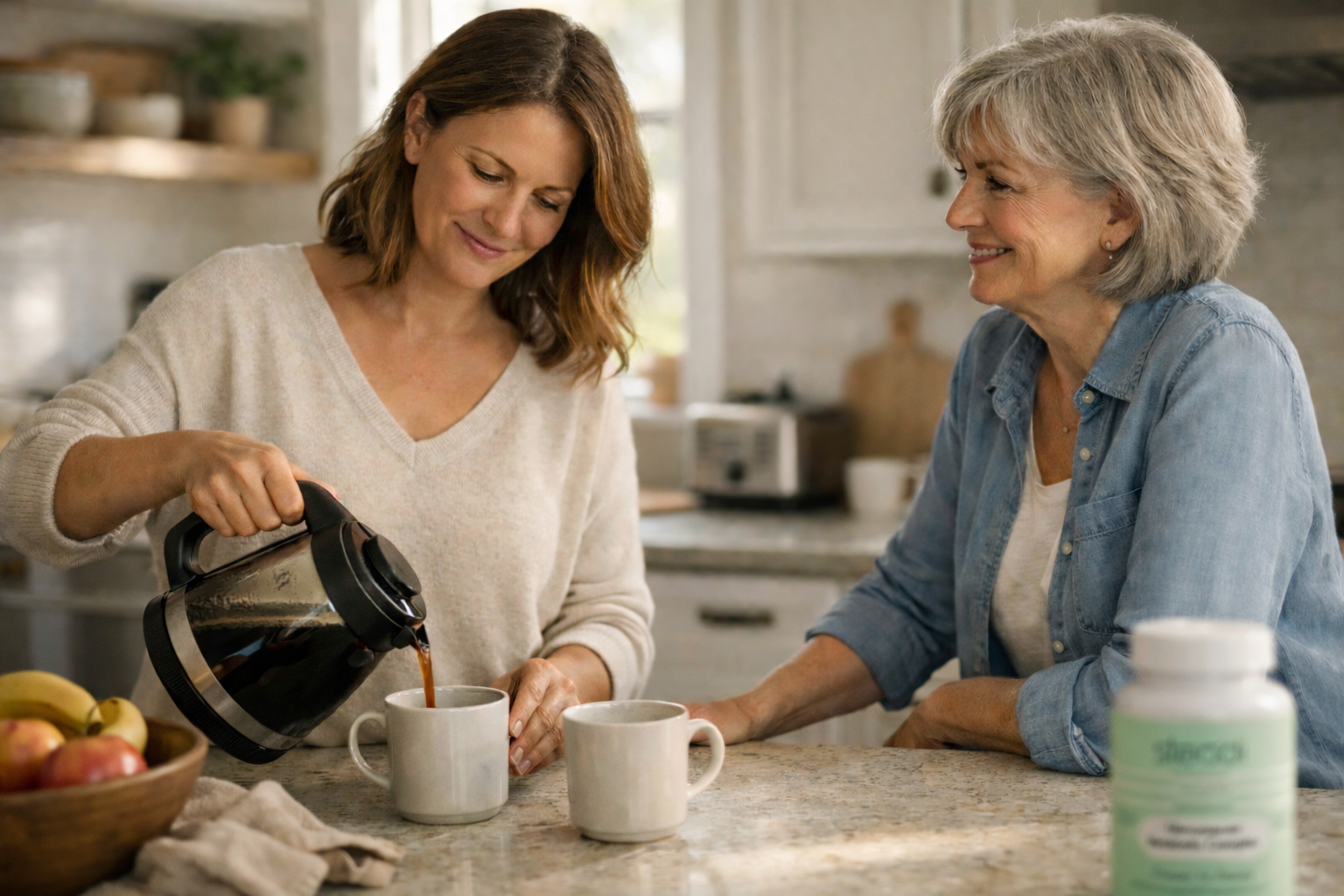 Woman enjoying coffee