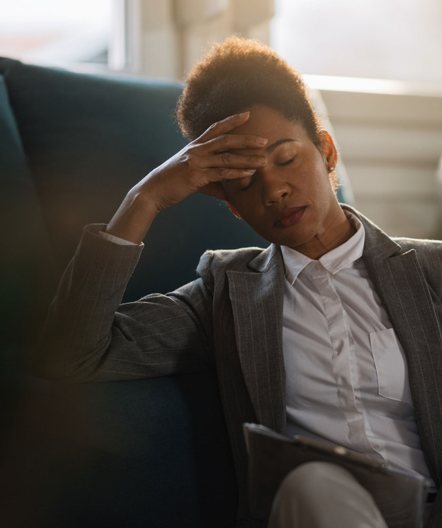 Woman in midlife navigating the menopause transition